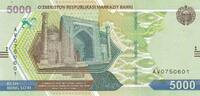 Usbekistan 5000 sum 5000 Som - Monuments archéologiques d'Afrosiyob - 2021 - Serial AV -