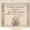 Frankreich 10 sous 10 Sous - Women with Liberty cap on pole - 23-05-1793 - Sign. Guyon - Série 943 -