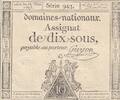Frankreich 1793 10 Sous - Women with Liberty cap on pole - 23-05-1793 - Sign. Guyon - Série 943 III / SS
