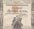 Frankreich 1793 10 Sous - Women - phygian cap - 23-05-1793 - Sign. Guyon - Série 648 III / SS