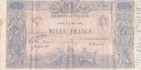 Frankreich 1921 1000 Francs - Pink and blue - 09-03-1921 - Serial Z.1537 III / SS