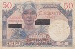 50 francs 1956 Frankreich 50 Francs - Mercury - French Treasury - Suez 1956 - Serial T.2 III / SS