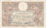 Frankreich 1938 100 Francs Luc Olivier Merson - 31-03-1938 - Serial R.58436 III / SS