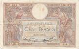 Frankreich 1939 100 Francs - Luc Olivier Merson - 30-03-1939 - Serial C.65413 III / SS