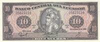 Ecuador 10 sucres 10 Sucres - Sebastian de Benalcazar - 22-11-1988 - Serial LS -