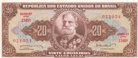 Brasilien 20 cruzeiros 20 Cruzeiros - Deodoro Da Fonseca - Signature II - 1962 - Serial 1748.A -