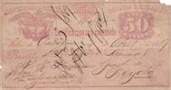 Kolumbien 50 peso 50 Centavos - Republica de Colombia - Correos Nacionales - Cartagena - 1889 IV / S