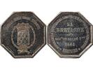 Frankreich 1 token Assurances Mutuelles Contre L'Incendie, La Bretagne - Jeton Argent 1842 - Nantes Poincon Main (1845-1860) -