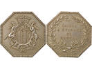 Frankreich 1 token Savings Bank of Rennes - Silver Token Horn Punchmark (After 1879) -