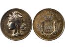 Frankreich 1 token Ville De Vannes - Jeton Argent Dore - Graveur F. Vernon, Fin XIxe, Début Xxe. -