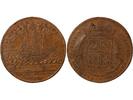 Frankreich 1 token Jeton Frankreich 1 token Kupfer 1694 -