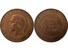 Frankreich 1 token Jeton Frankreich 1 token Bronze Napoléon III 1853 -