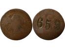 Frankreich 1 token Jeton Frankreich 1 token Bronze Napoléon III 1855 -