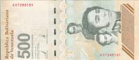 500 bolivares 2023 Venezuela 500 Bolivares - Simon Bolivar - Bridge - 17-08-2023 - Serial A I / ST