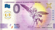 Frankreich  0 Euro Souvenir - Archange - Abbaye Mont St Michel - Anniversary 10 years- 2025 I / ST