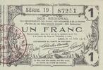 Frankreich 1 franc 1 Franc - Laon - Regional Coupon - 16-06-1916 - Serial 19 -