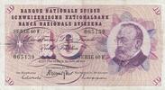 Schweiz 10 francs 10 Francs - Gottfried Keller - Carnation Flowers - 15-01-1969 - Serial 60F -