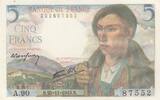 Frankreich 5 francs 5 Francs - Shepherd - 25-11-1943 - Serial A.90 -