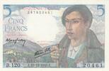 Frankreich 5 francs 5 Francs - Shepherd - 23-12-1943 - Serial B.120 -