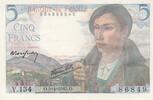 Frankreich 5 francs 5 Francs - Shepherd - 05-04-1945 - Serial V.134 -
