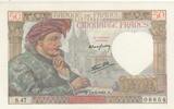 50 francs 1941 Frankreich 50 Francs - Jacques Coeur - 13-03-1941 - Serial S.47 I / ST