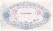 500 francs 1939 Frankreich 500 Francs Rose et Bleu - 02-11-1939 - Serial T.3713 I- / VZ+ / VZ-ST