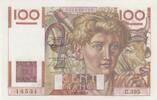 100 francs 1951 Frankreich 100 Francs - Young Farmer - 06-09-1951 - Serial U.395 I / ST