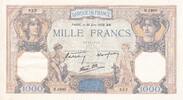 Frankreich 1000 francs 1000 Francs Ceres and Mercury - 30-06-1938 - Serial H.3480 -
