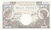 1000 francs 1940 Frankreich 1000 Francs - Commerce and Industry - 28-11-1940 - Serial G.485 I / ST