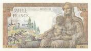 Frankreich 1942 1000 Francs - Deesse Demeter - 13-08-1942 - Serial Y.955 I / ST