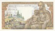 Frankreich 1942 1000 Francs - Deesse Demeter - 20-08-1942 - Serial C.1106 I / ST