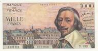 Frankreich 1000 francs 1000 Francs - Richelieu - 05-05-1955 - Serial Y.152 -