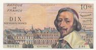 Frankreich 10 nf 10 NF - Richelieu - 02-06-1960 - Serial J.84 - Small Number -