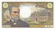 Frankreich 5 francs 5 Francs - Pasteur - 01-09-1966 - Serial O.31 -