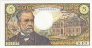 Frankreich 1969 5 Francs - Pasteur - 05-06-1969 - Serial N.103 I / ST