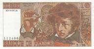Frankreich 10 francs 10 Francs - Berlioz - 03-03-1977 - Serial T.296 - Error Note -