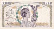 Frankreich 5000 francs 5000 Francs Victory - 23-03-1944 - Serial J.1257 -