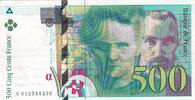 Frankreich  500 Francs - Pierre et Marie Curie - 1994 - Error note II / VZ