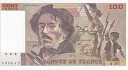 100 francs 1994 Frankreich 100 Francs - Delacroix - 1994 - Serial Q.261 I / ST