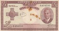 Malta 1 pound 1 Pound - Georges VI - 1919 - Serial A.14 -