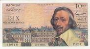 Frankreich 10 nf 10 NF - Richelieu - 01-02-1962 - Serial F.201 -