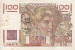 Frankreich 100 francs 100 Francs - Young farmer - 01-10-1953 - Serial Z.563 -
