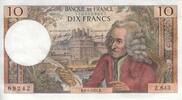 Frankreich 10 francs 10 Francs - Voltaire - 08-01-1971 - Serial Z.643 -