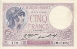 Frankreich 5 francs 5 Francs - Violet - 03-04-1929 - Serial M.40465 -