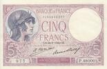 5 francs 1932 Frankreich 5 Francs - Purple - 24-03-1932 - Serial P.48000 II / VZ+