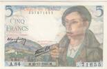 5 francs 1943 Frankreich 5 Francs - Shepherd - 25-11-1943 - Serial A.84 I / ST