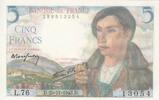 5 francs 1943 Frankreich 5 Francs - Shepherd - 25-11-1943 - Serial L.76 I / ST