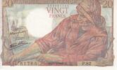 Frankreich 20 francs 20 Francs - Fisher - 15-04-1943 - Serial P.82 -