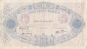 Frankreich 500 francs 500 Francs - Blue and pink - 21-12-1939 - Série E.3898 -