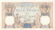 Frankreich 1000 francs 1000 Francs - Ceres and Mercury - 21-09-1939 - Serial S.7689 -